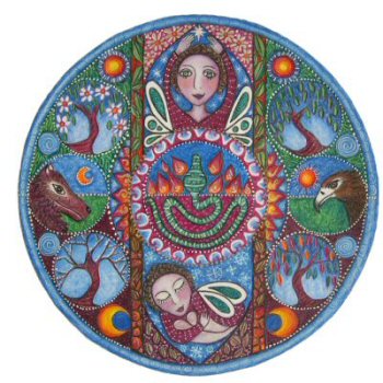 Death Tarot Mandala Print Death Tarot Mandala Print